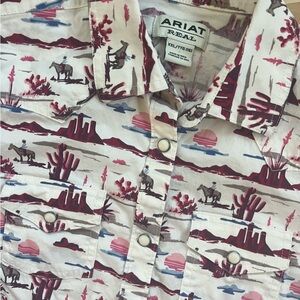 Girls snap up rodeo ARIAT shirt